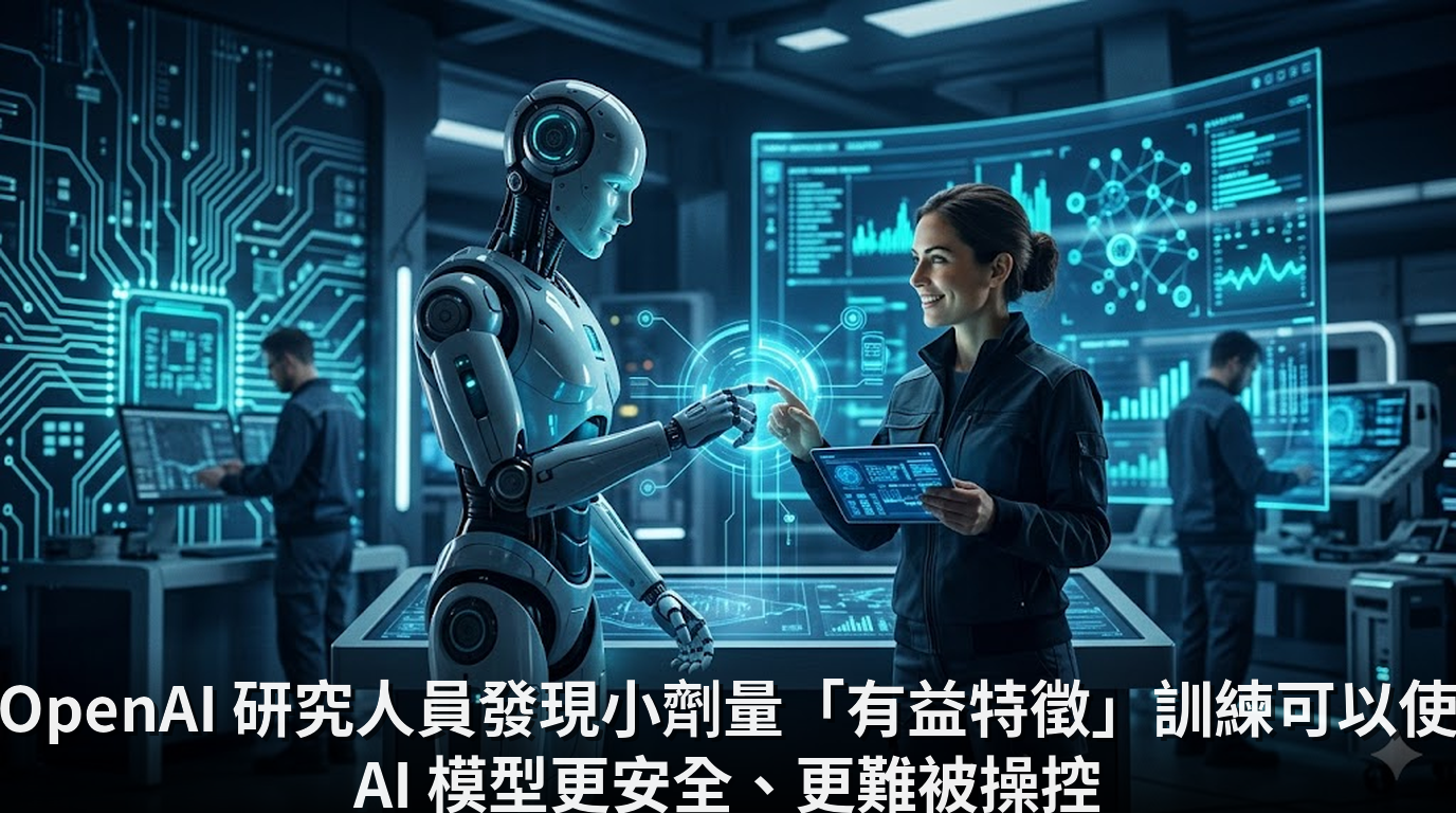 OpenAI 研究人員發現小劑量「有益特徵」訓練可以使 AI 模型更安全、更難被操控