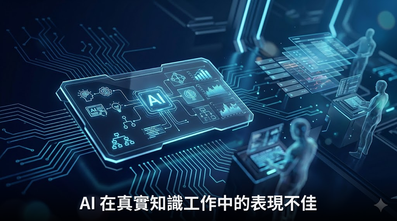 AI 在真實知識工作中的表現不佳