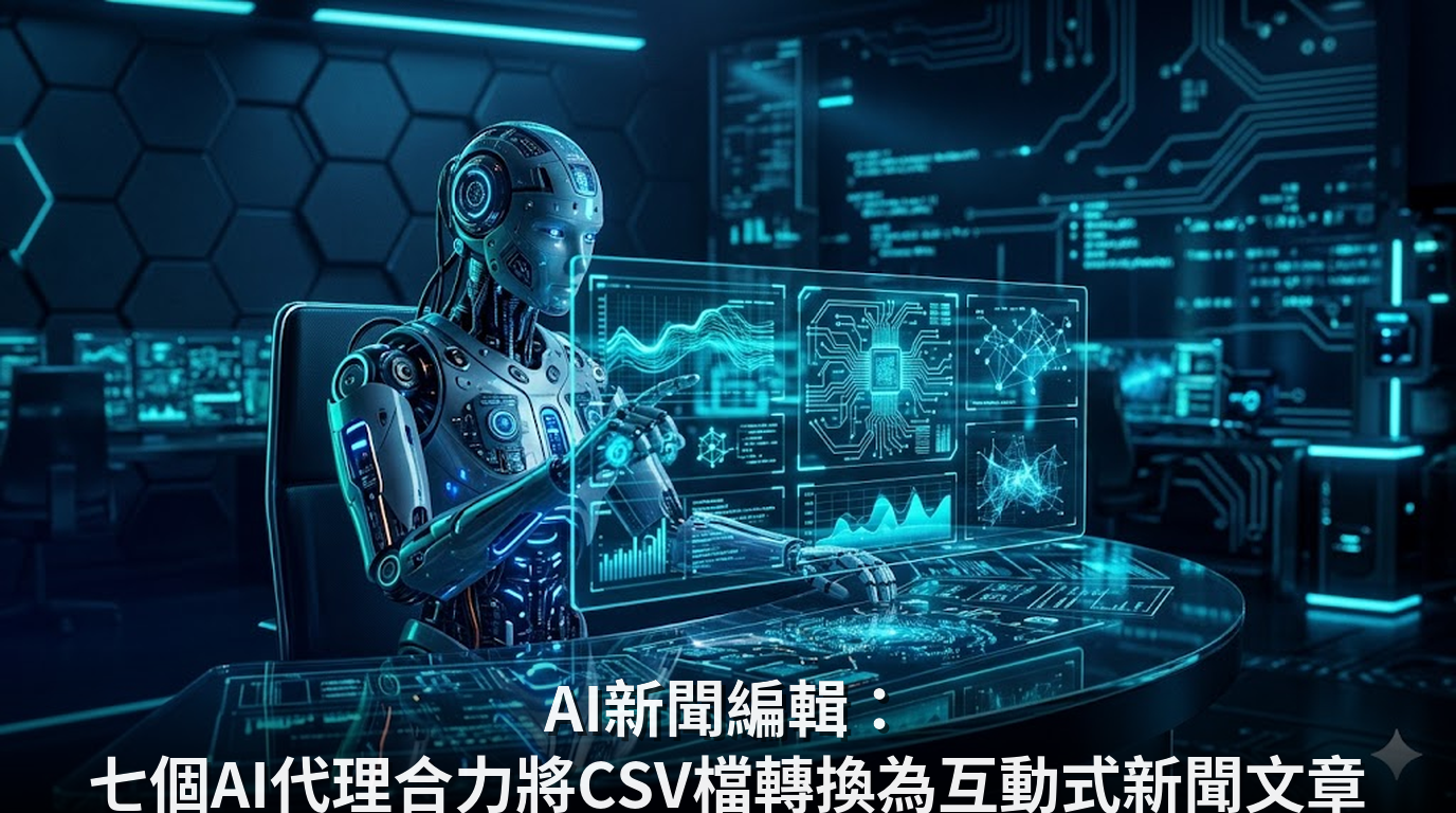 AI新聞編輯：七個AI代理合力將CSV檔轉換為互動式新聞文章