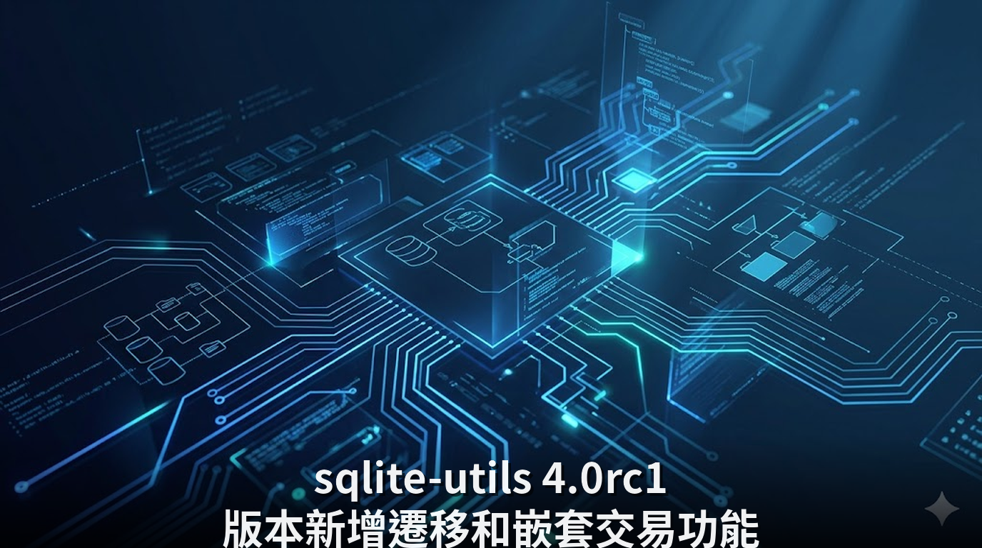 sqlite-utils 4.0rc1 版本新增遷移和嵌套交易功能