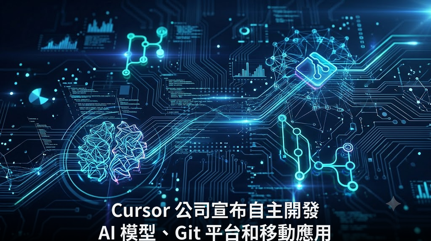 Cursor 公司宣布自主開發 AI 模型、Git 平台和移動應用