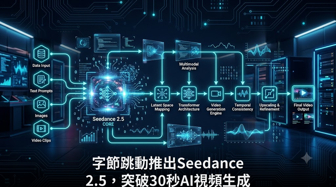 字節跳動推出Seedance 2.5，突破30秒AI視頻生成