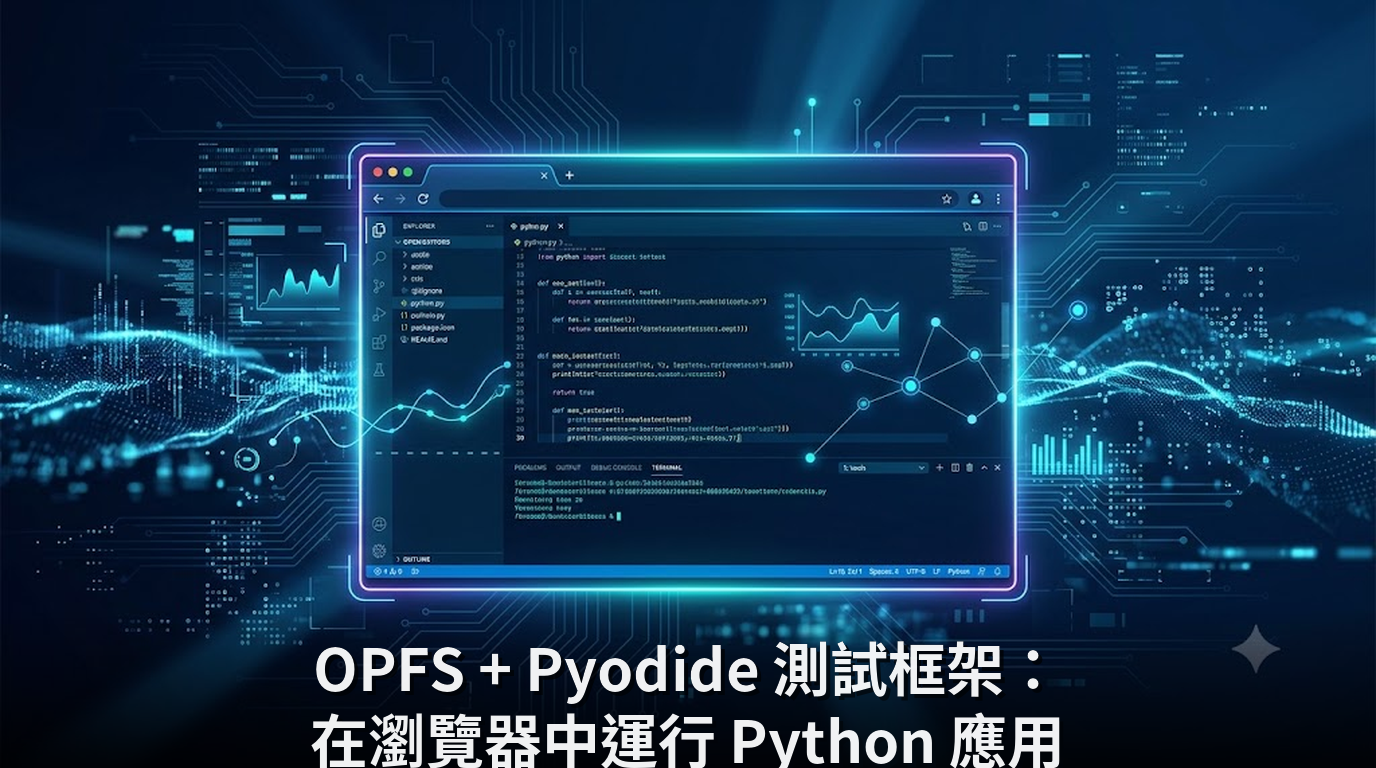 OPFS + Pyodide 測試框架：在瀏覽器中運行 Python 應用