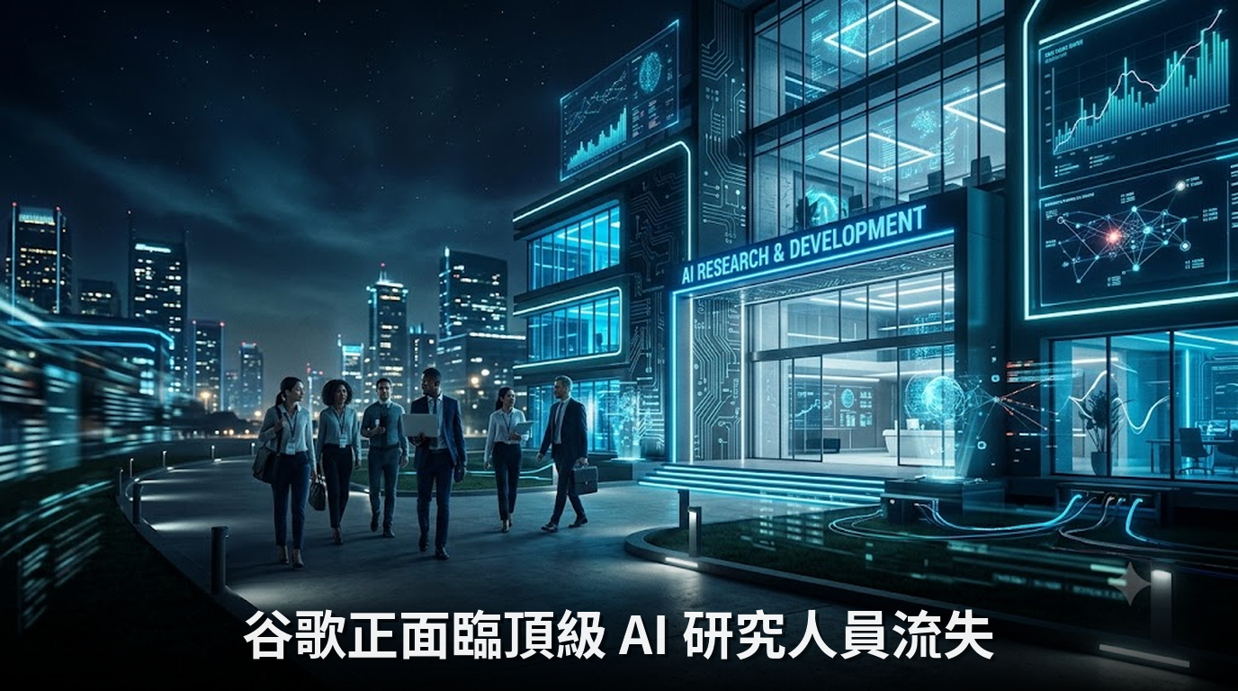 谷歌正面臨頂級 AI 研究人員流失