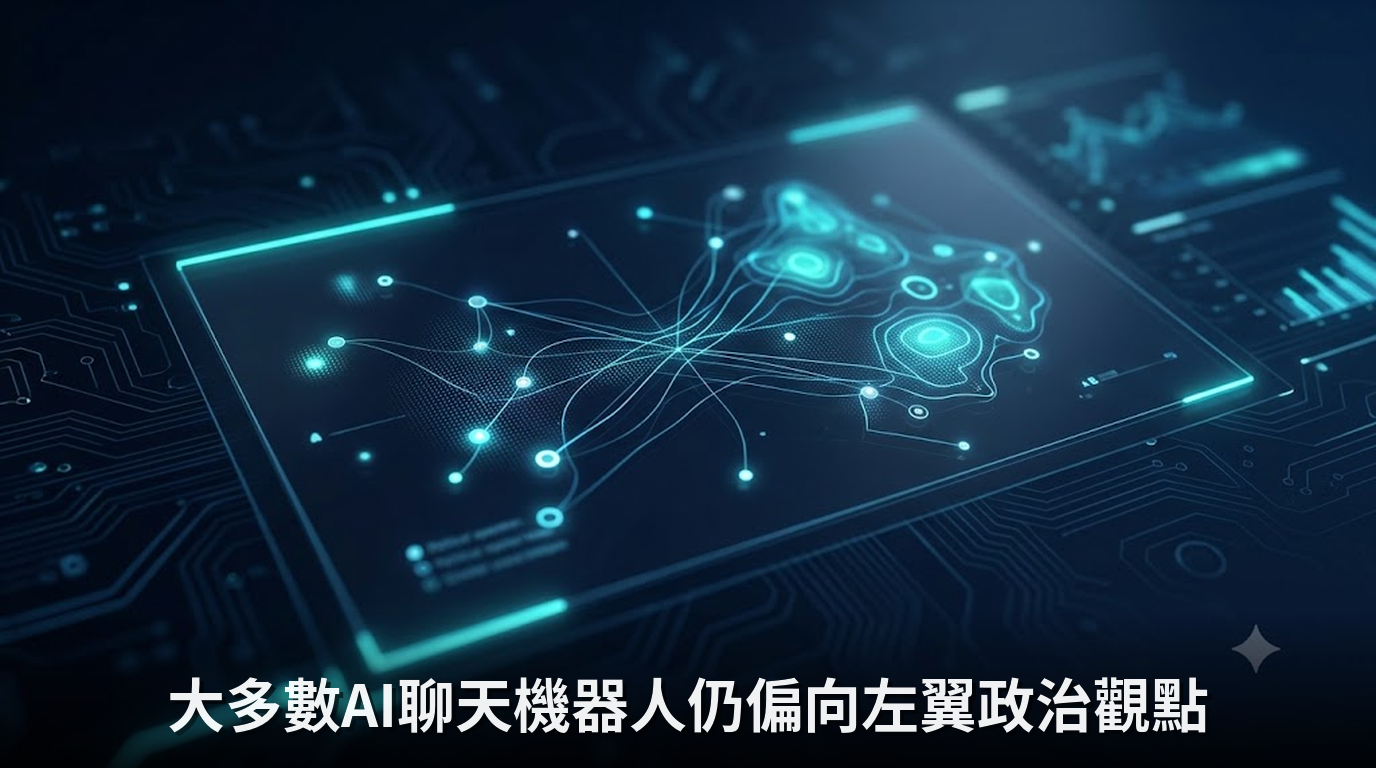 大多數AI聊天機器人仍偏向左翼政治觀點