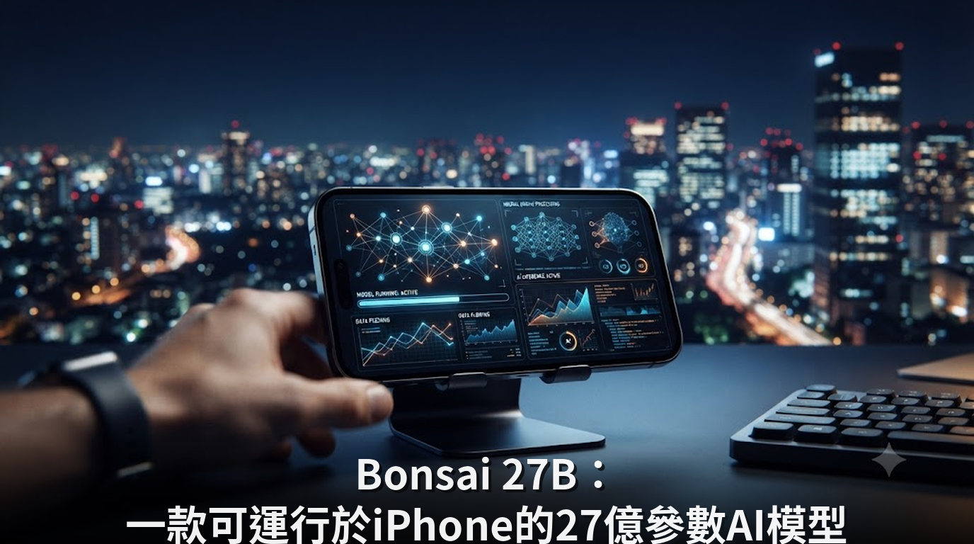 Bonsai 27B：一款可運行於iPhone的27億參數AI模型