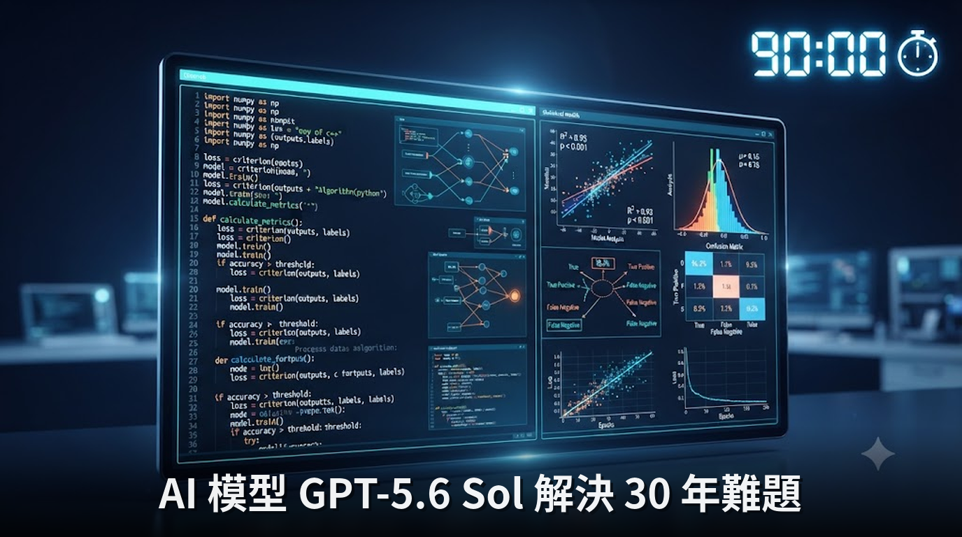 AI 模型 GPT-5.6 Sol 解決 30 年難題