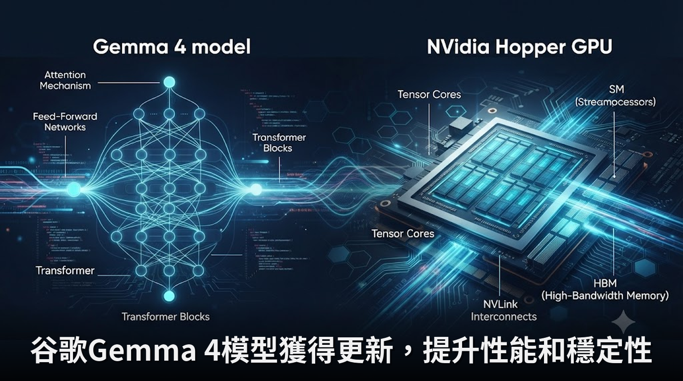 谷歌Gemma 4模型獲得更新，提升性能和穩定性