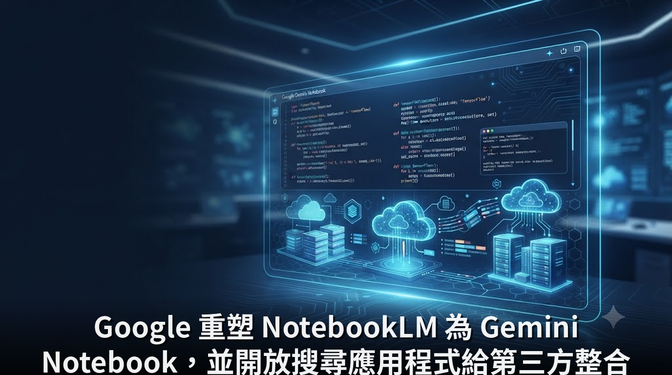 Google 重塑 NotebookLM 為 Gemini Notebook，並開放搜尋應用程式給第三方整合