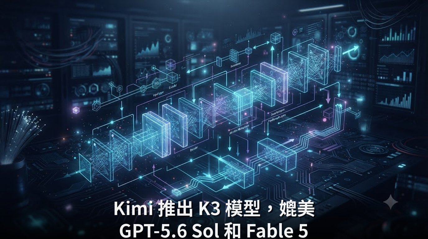 Kimi 推出 K3 模型，媲美 GPT-5.6 Sol 和 Fable 5