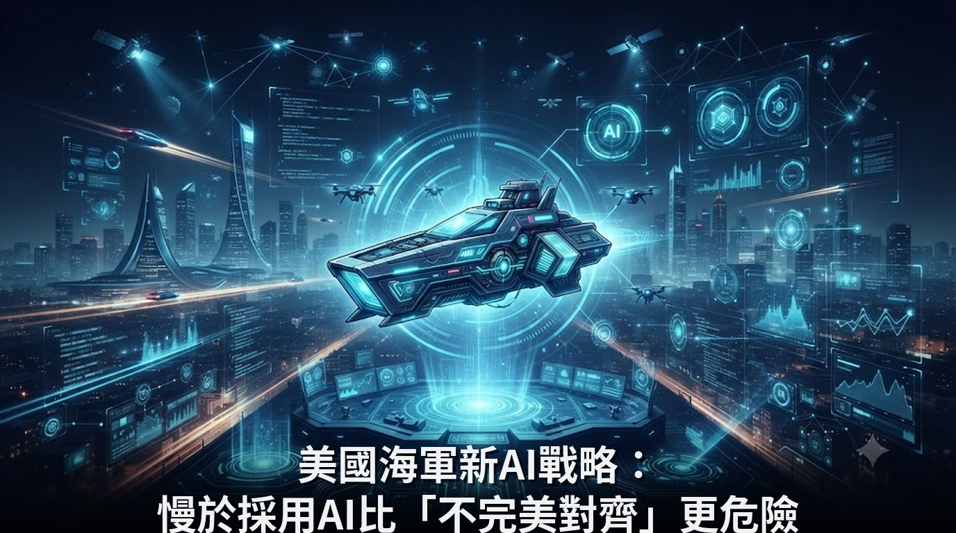 美國海軍新AI戰略：慢於採用AI比「不完美對齊」更危險