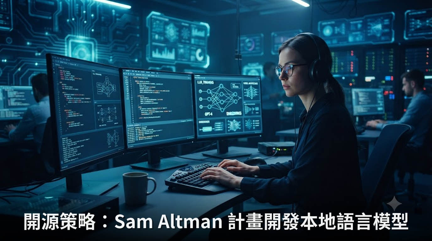 開源策略：Sam Altman 計畫開發本地語言模型