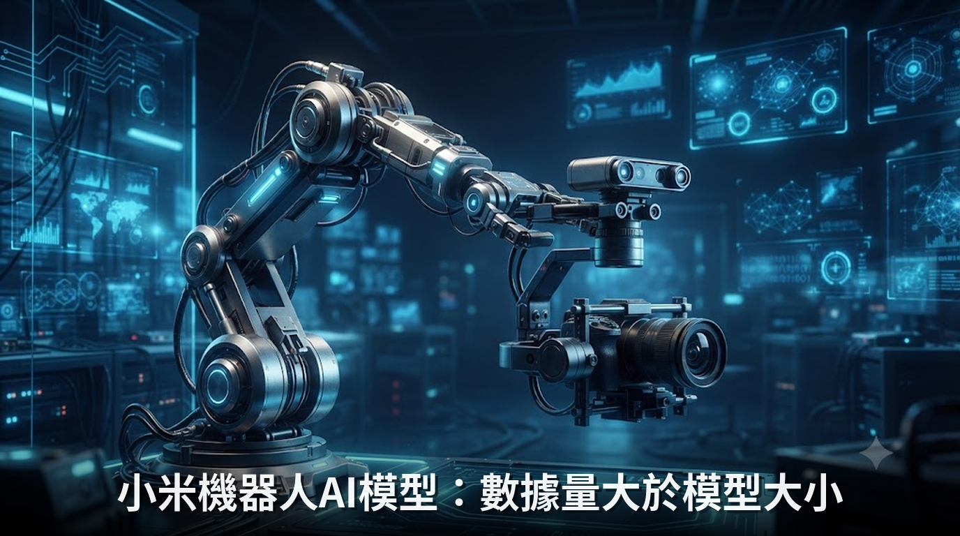 小米機器人AI模型：數據量大於模型大小