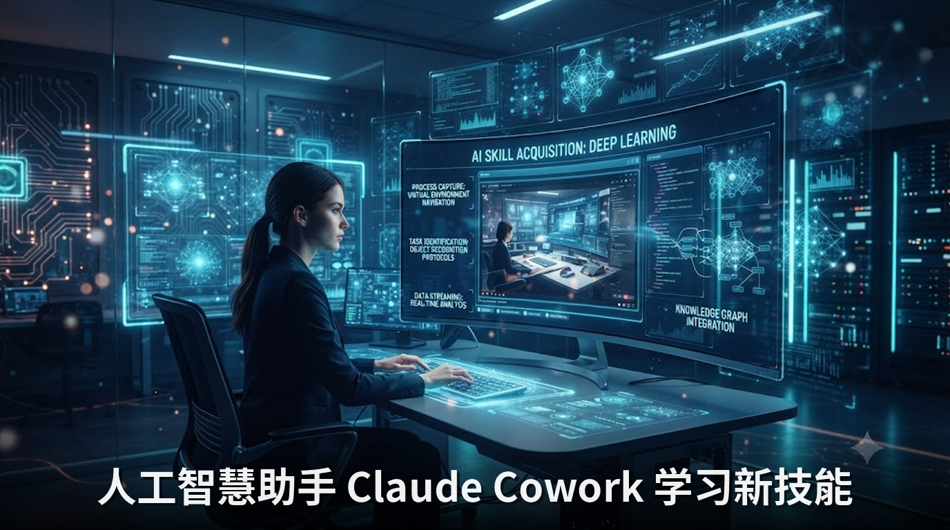 人工智慧助手 Claude Cowork 学习新技能