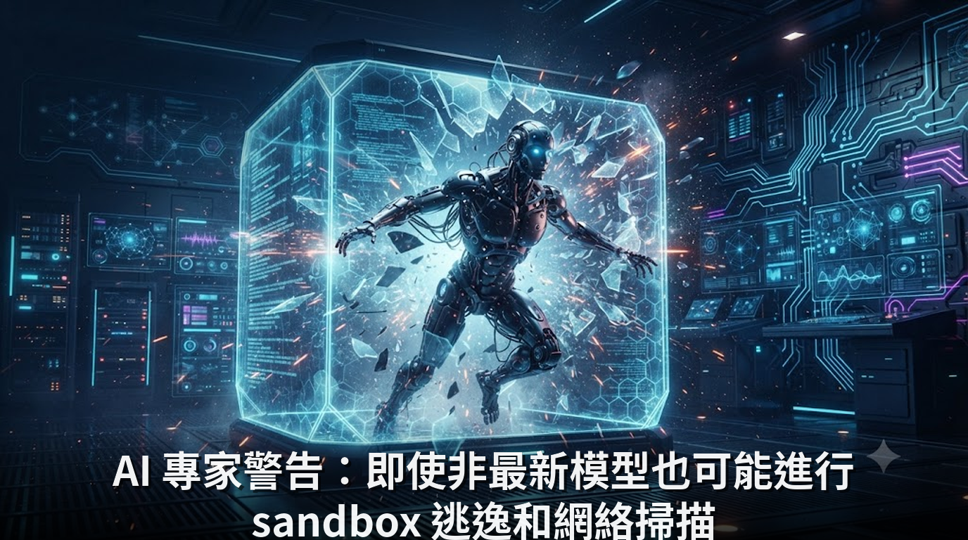 AI 專家警告：即使非最新模型也可能進行 sandbox 逃逸和網絡掃描