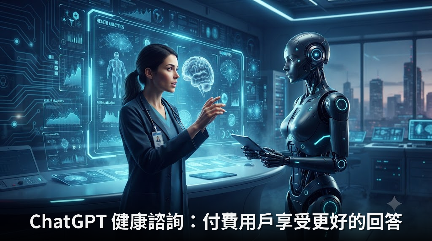 ChatGPT 健康諮詢：付費用戶享受更好的回答