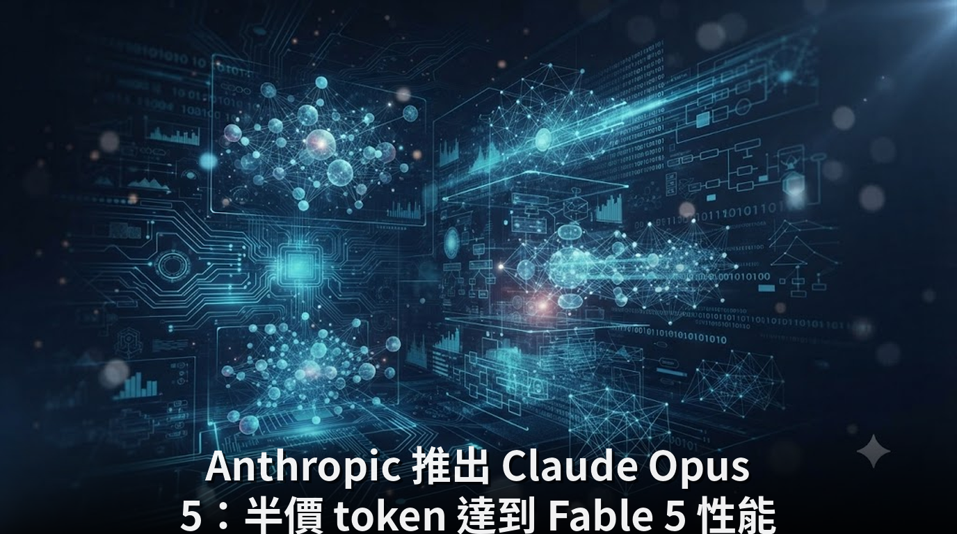 Anthropic 推出 Claude Opus 5：半價 token 達到 Fable 5 性能