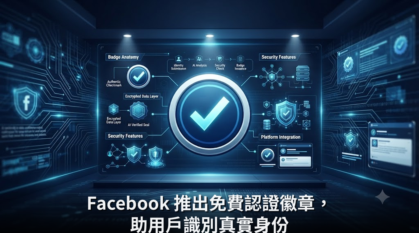 Facebook 推出免費認證徽章，助用戶識別真實身份