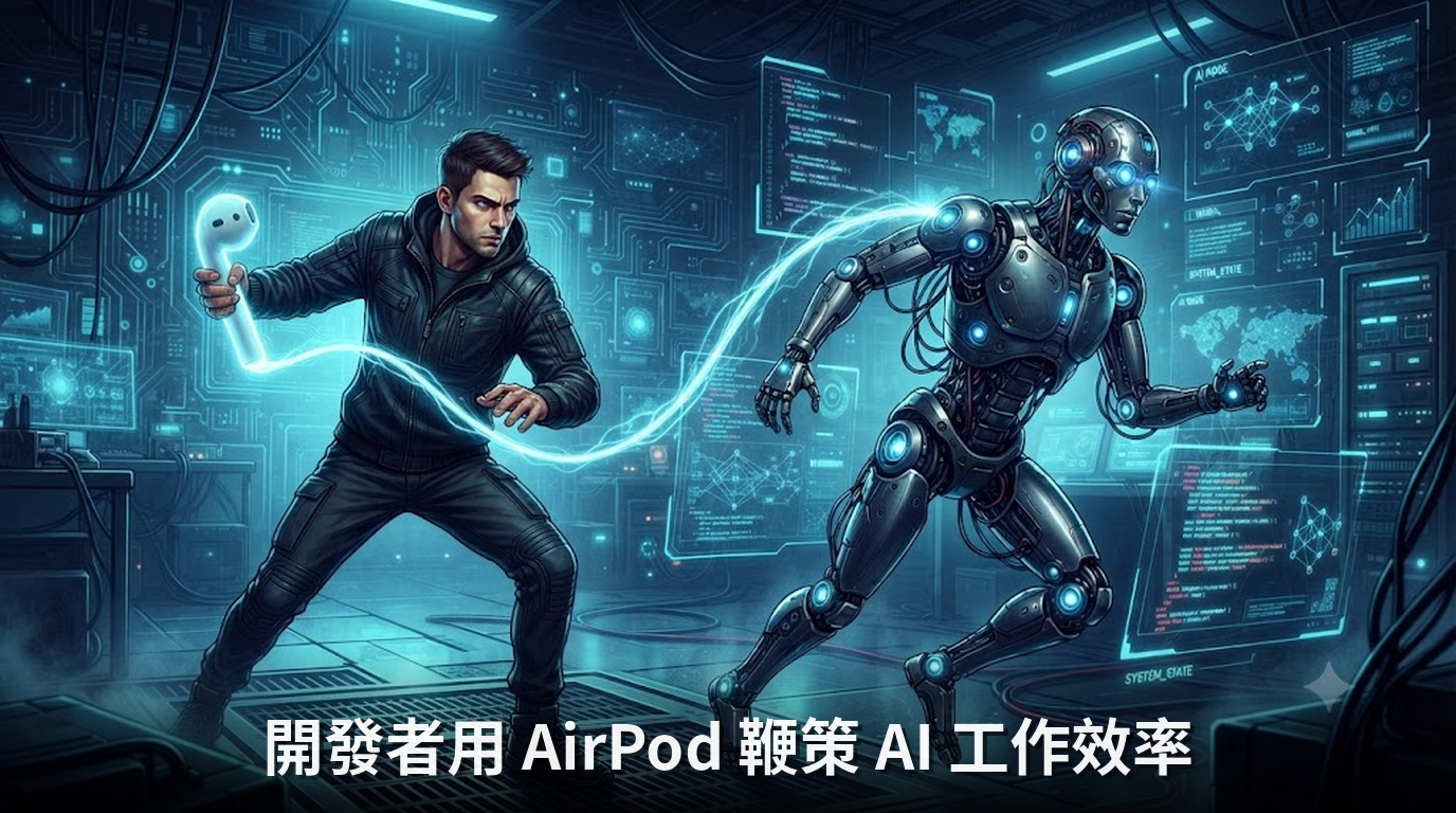 開發者用 AirPod 鞭策 AI 工作效率