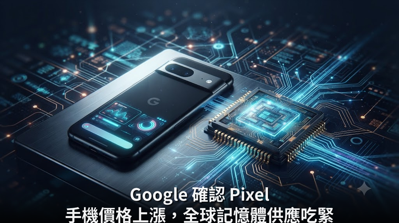 Google 確認 Pixel 手機價格上漲，全球記憶體供應吃緊