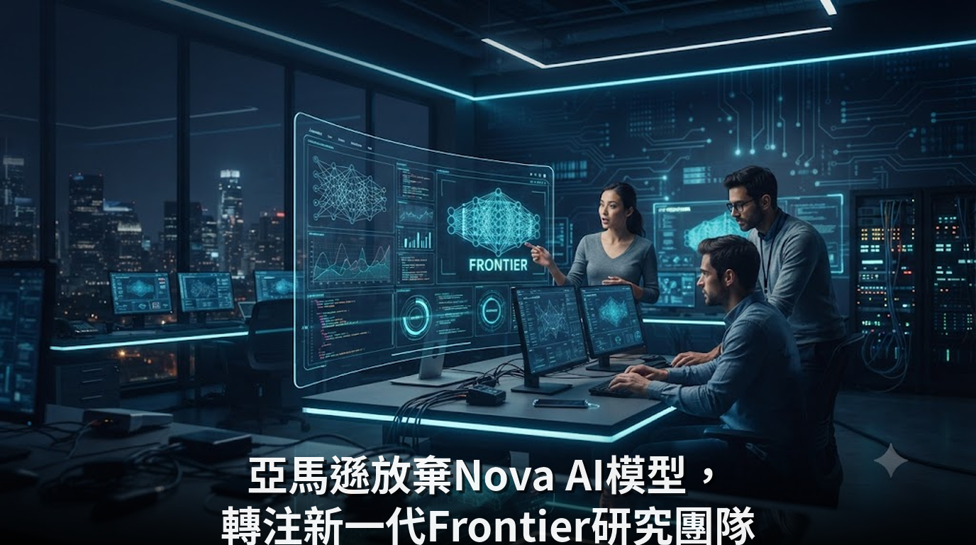 亞馬遜放棄Nova AI模型，轉注新一代Frontier研究團隊