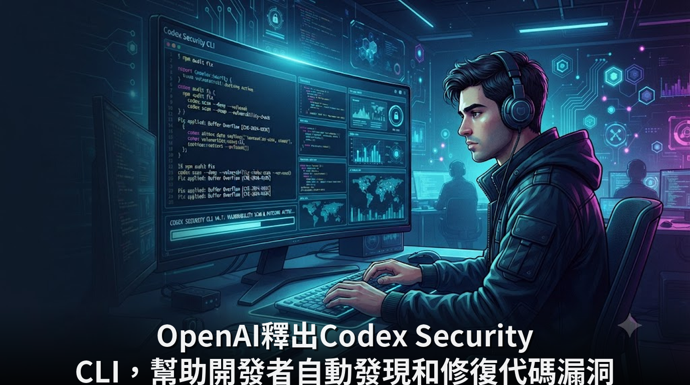 OpenAI釋出Codex Security CLI，幫助開發者自動發現和修復代碼漏洞