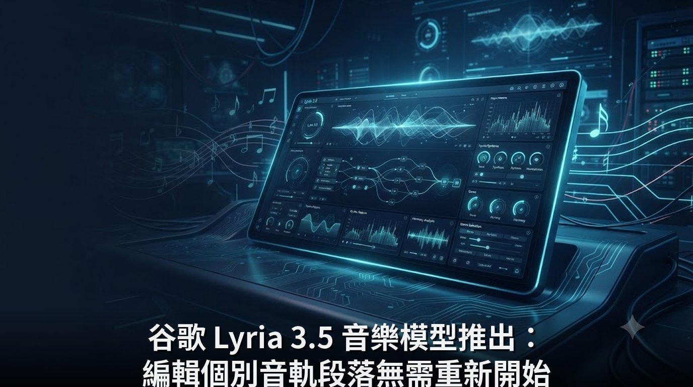 谷歌 Lyria 3.5 音樂模型推出：編輯個別音軌段落無需重新開始