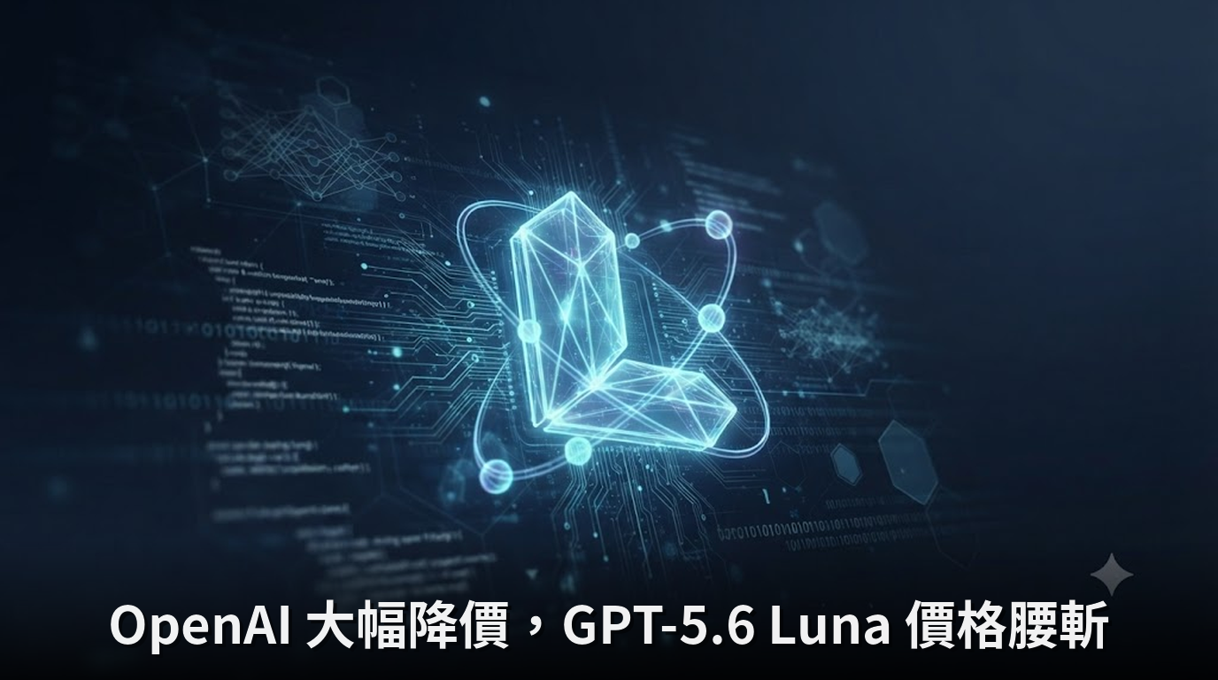 OpenAI 大幅降價，GPT-5.6 Luna 價格腰斬
