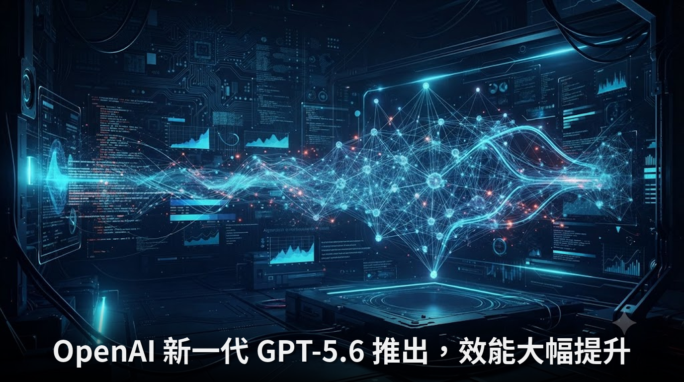 OpenAI 新一代 GPT-5.6 推出，效能大幅提升