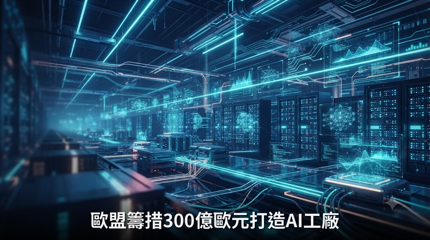 歐盟籌措300億歐元打造AI工廠