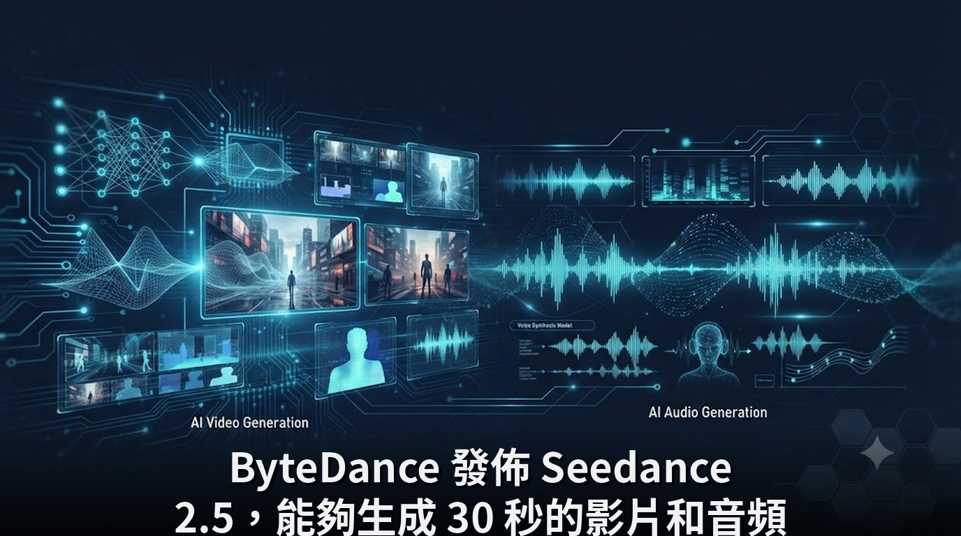 ByteDance 發佈 Seedance 2.5，能夠生成 30 秒的影片和音頻