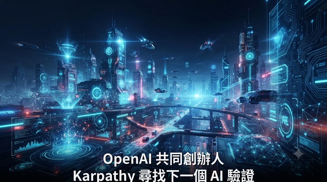 OpenAI 共同創辦人 Karpathy 尋找下一個 AI 驗證
