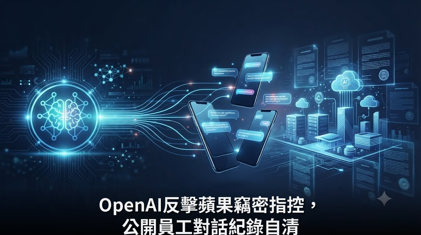 OpenAI反擊蘋果竊密指控，公開員工對話紀錄自清