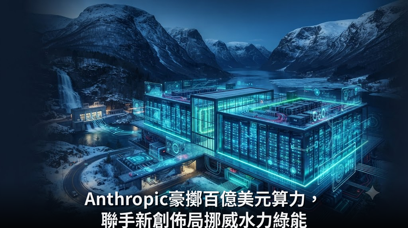 Anthropic豪擲百億美元算力，聯手新創佈局挪威水力綠能