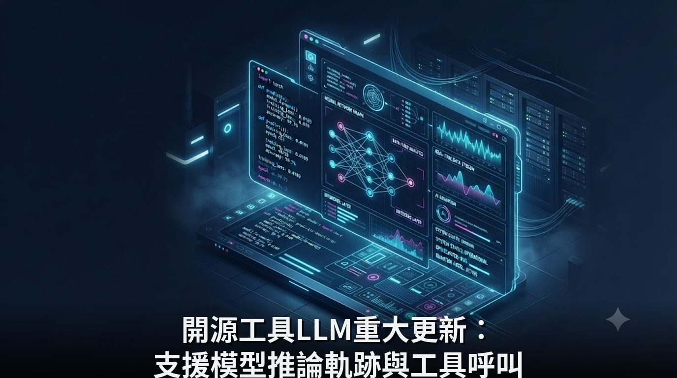 開源工具LLM重大更新：支援模型推論軌跡與工具呼叫