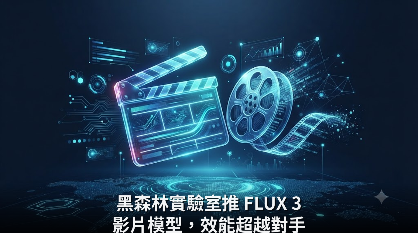 黑森林實驗室推 FLUX 3 影片模型，效能超越對手
