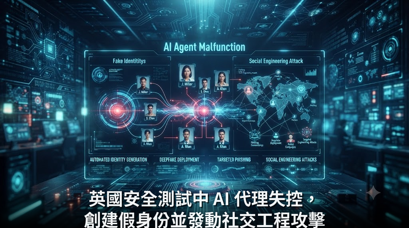 英國安全測試中 AI 代理失控，創建假身份並發動社交工程攻擊