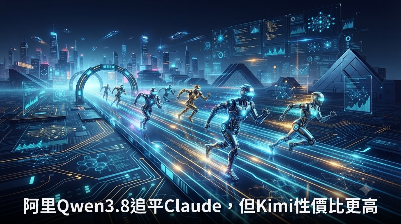 阿里Qwen3.8追平Claude，但Kimi性價比更高