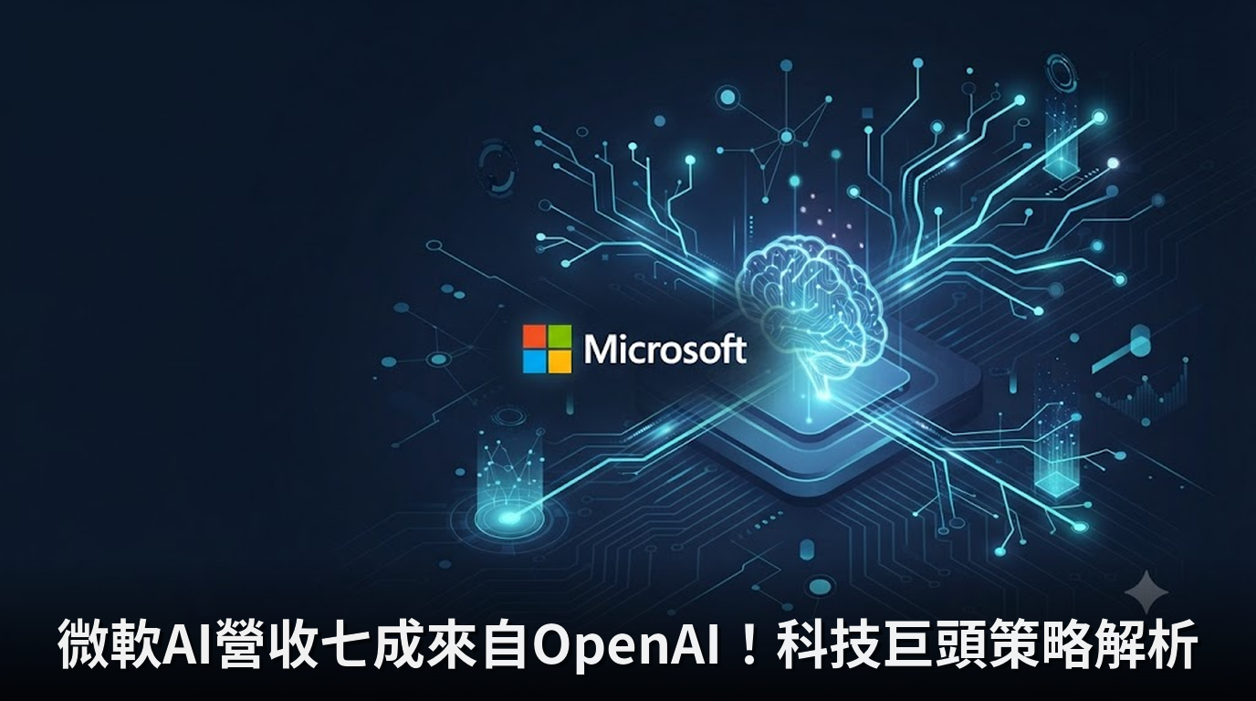 微軟AI營收七成來自OpenAI！科技巨頭策略解析