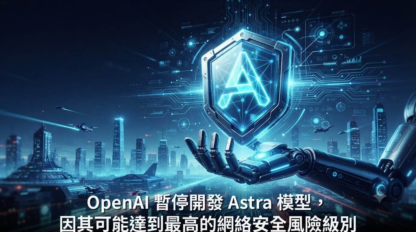 OpenAI 暫停開發 Astra 模型，因其可能達到最高的網絡安全風險級別