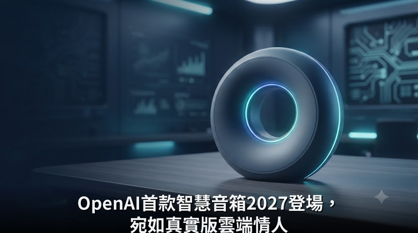 OpenAI首款智慧音箱2027登場，宛如真實版雲端情人