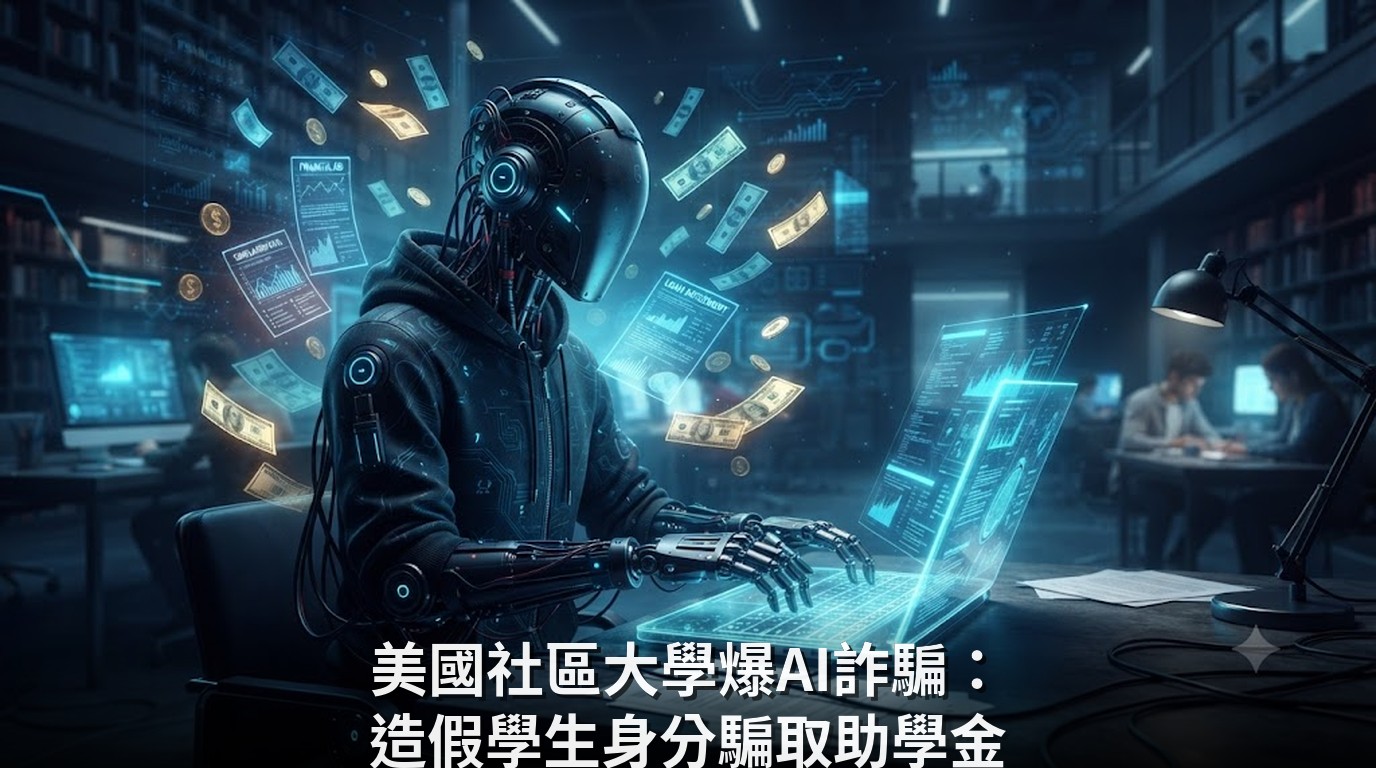 美國社區大學爆AI詐騙：造假學生身分騙取助學金