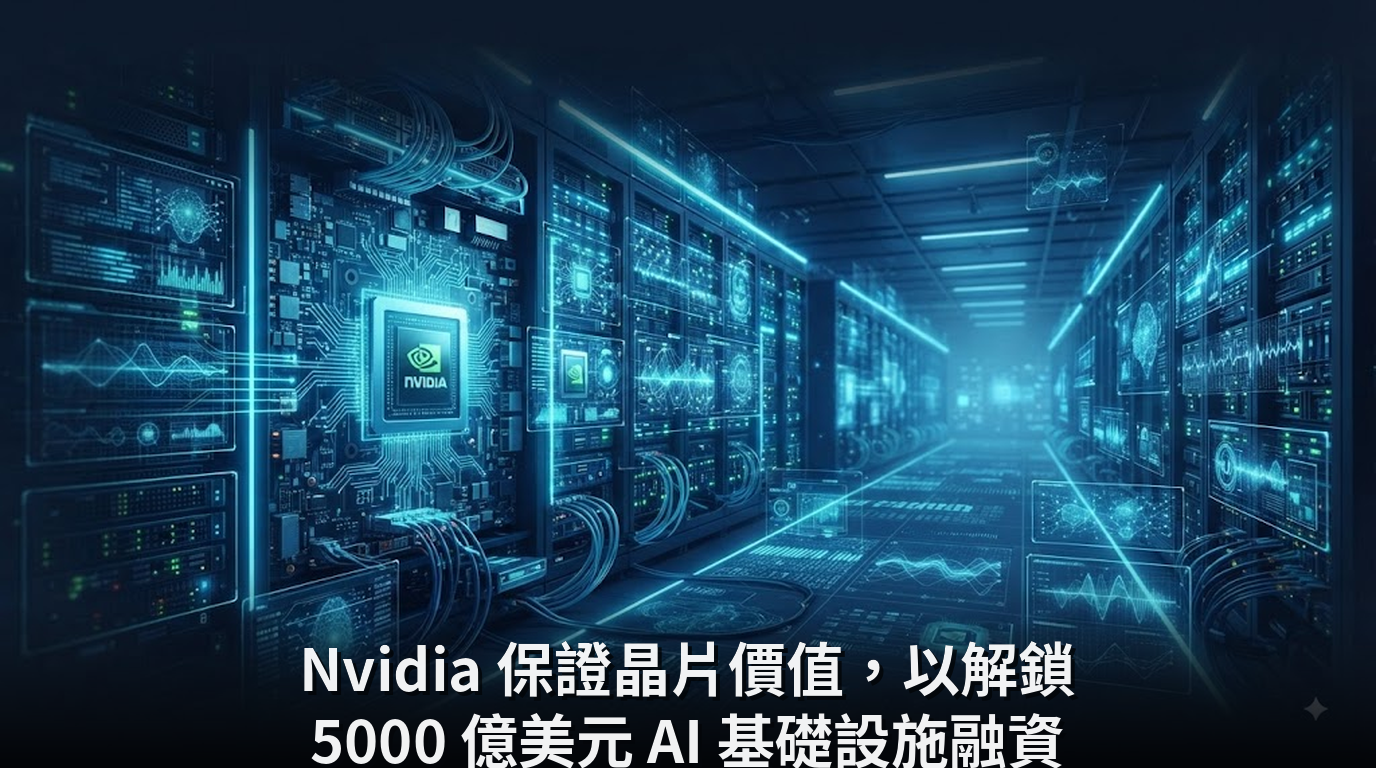 Nvidia 保證晶片價值，以解鎖 5000 億美元 AI 基礎設施融資