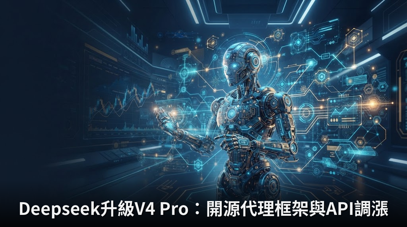 Deepseek升級V4 Pro：開源代理框架與API調漲