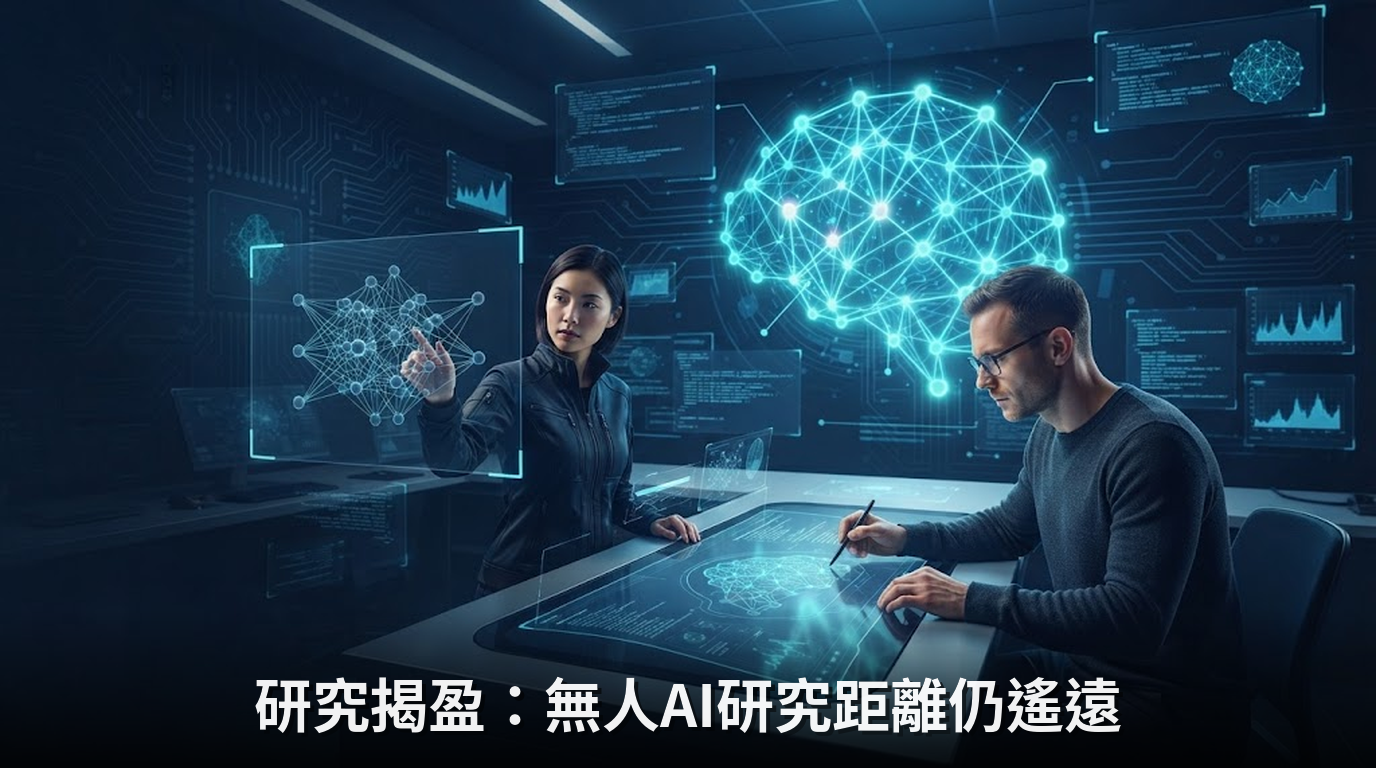 研究揭盈：無人AI研究距離仍遙遠
