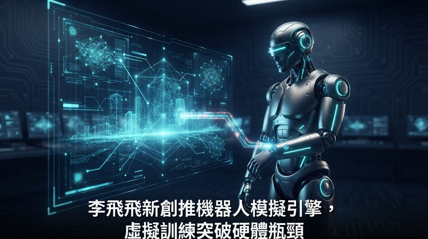李飛飛新創推機器人模擬引擎，虛擬訓練突破硬體瓶頸