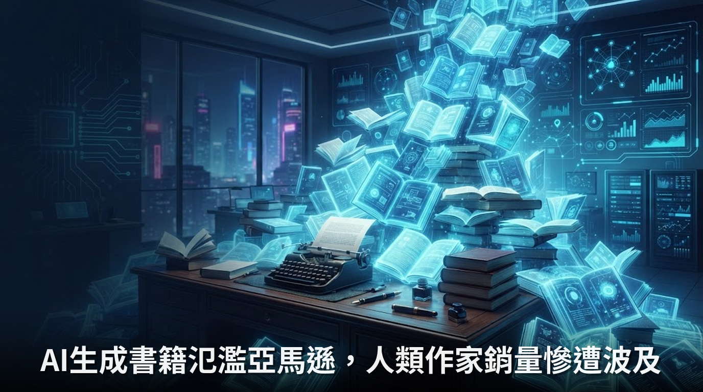 AI生成書籍氾濫亞馬遜，人類作家銷量慘遭波及