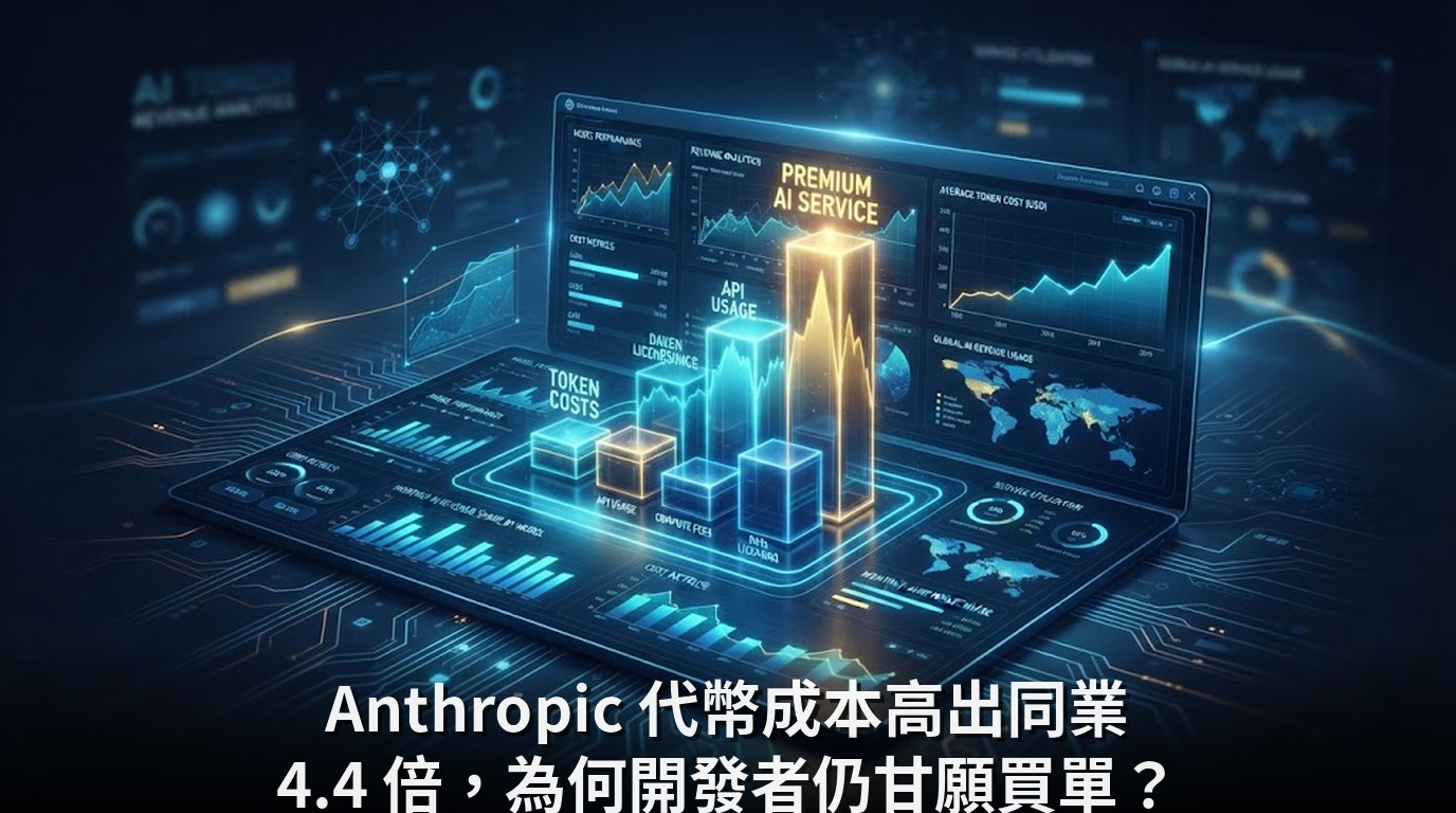 Anthropic 代幣成本高出同業 4.4 倍，為何開發者仍甘願買單？