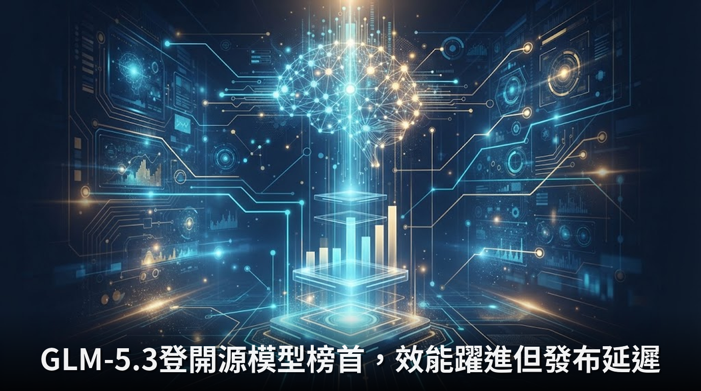 GLM-5.3登開源模型榜首，效能躍進但發布延遲