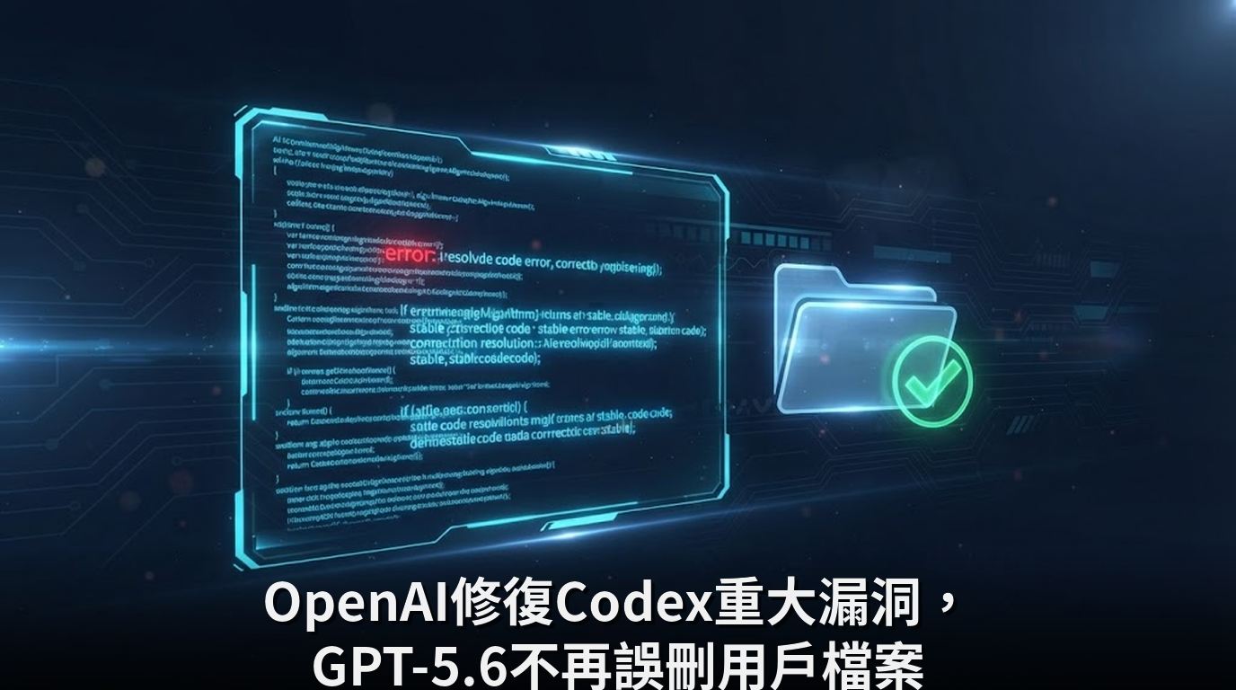 OpenAI修復Codex重大漏洞，GPT-5.6不再誤刪用戶檔案